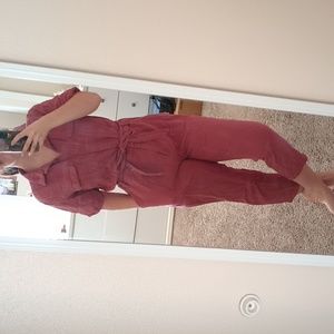 Pink jumpsuit